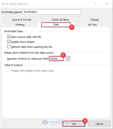 Clear Pivot Cache