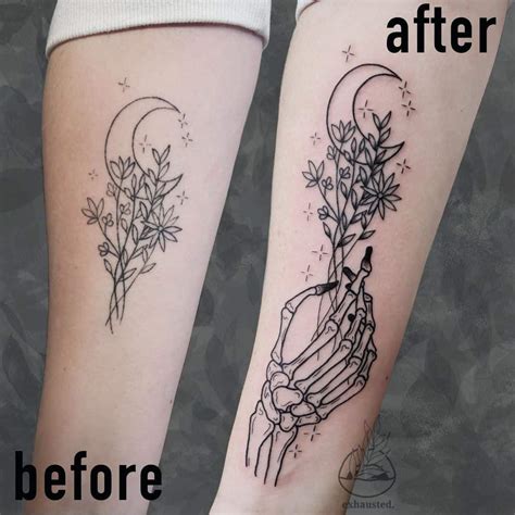 Clear wrap tattoos touch-ups