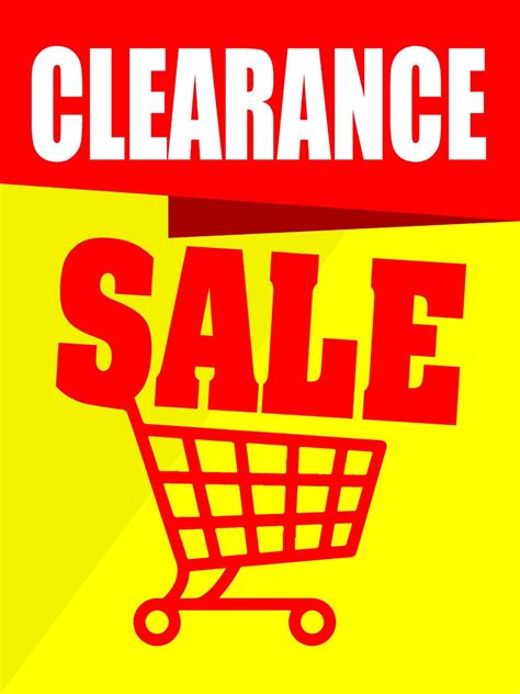 Clearance Sale Sign