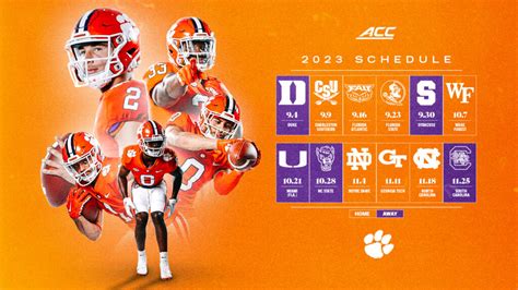 Clemson Football Schedule 2023 Image 1