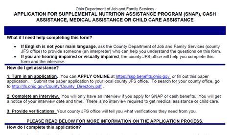 Cleveland County Food Stamps Application Process