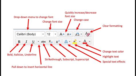 Click on Font group in Excel on Mac