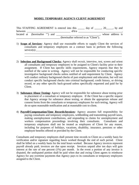 Client Agreement Template