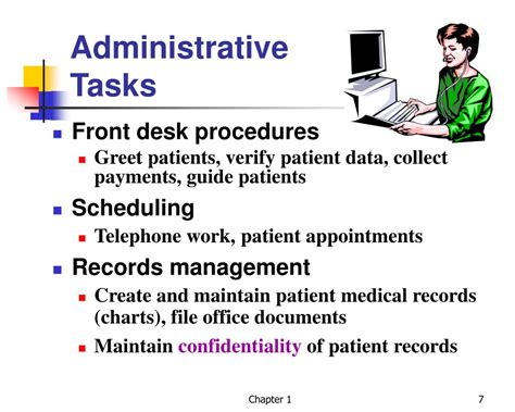 Clinical and Administrative Tasks Checklist