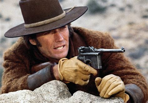 Clint Eastwood with a gun