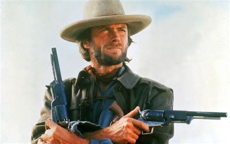 Clint Eastwood with a revolver