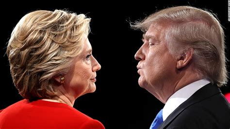 Trump and Clinton in a debate