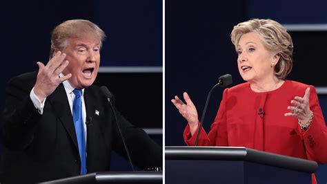 Trump and Clinton in a debate