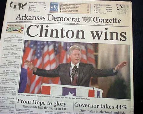 Clinton wins the election