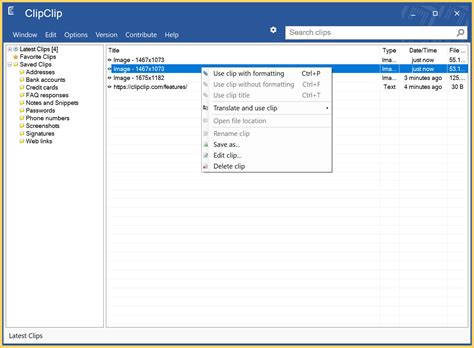 Clipboard Management