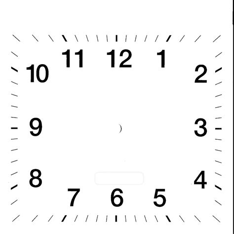 Printable clock template for kids and adults