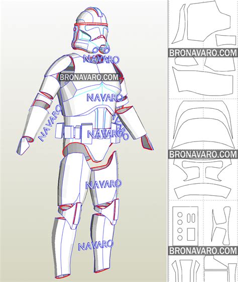 Clone Trooper armor template gallery 6