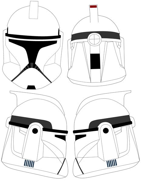 Clone Trooper Helmet Template 1