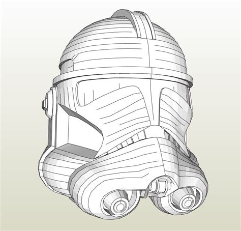 Clone Trooper Helmet Template 10