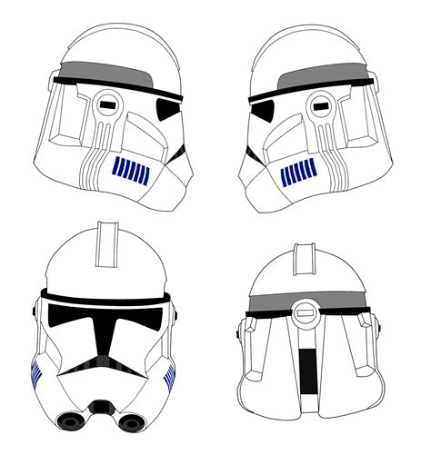 Clone Trooper Helmet Template 2