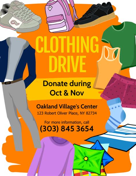 Clothing Drive Flyer Templates