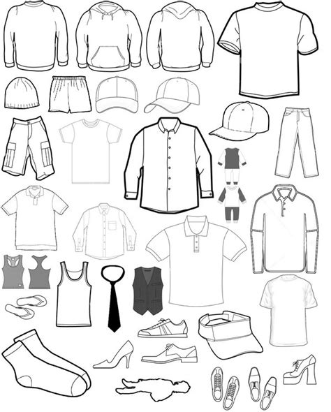 Clothing item template example 4