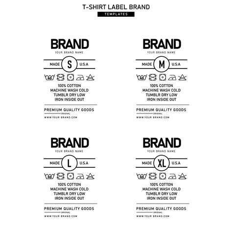 Clothing Label Template