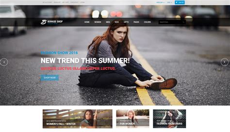 Clothing Website Template Gallery