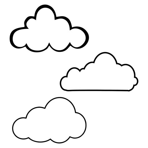 Cloud Shape Template 10