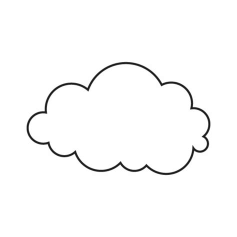 Cloud Shape Template 3