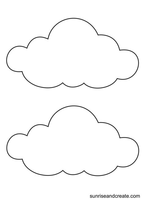 Cloud Shape Template 5