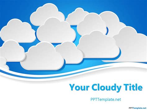 Cloud templates PowerPoint