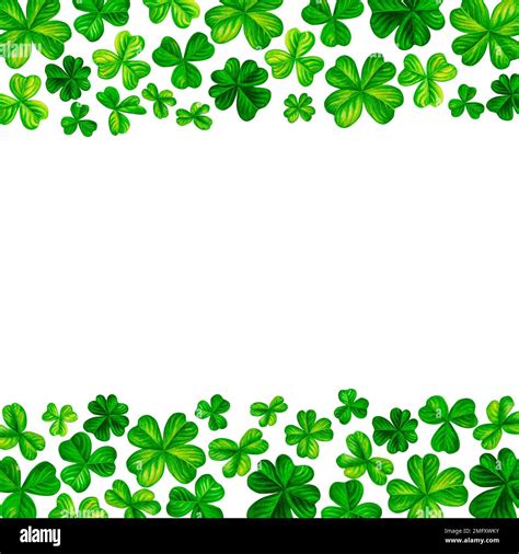 Clover Border Coloring Page