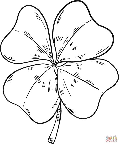 Clover Coloring Pages for Kids Free