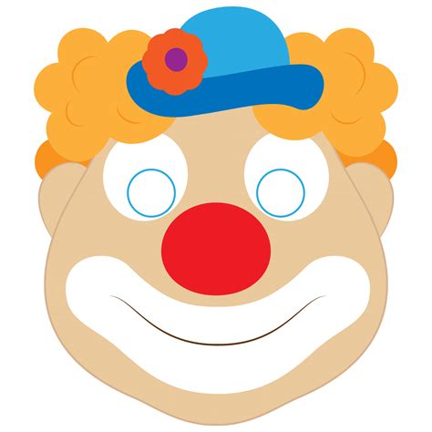 Clown face design template example