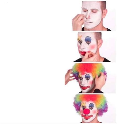 Clown makeup meme example