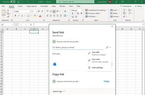 Co-Authoring in Excel