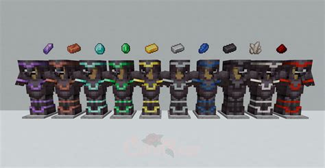 Various Coast Armor Trim Template Types