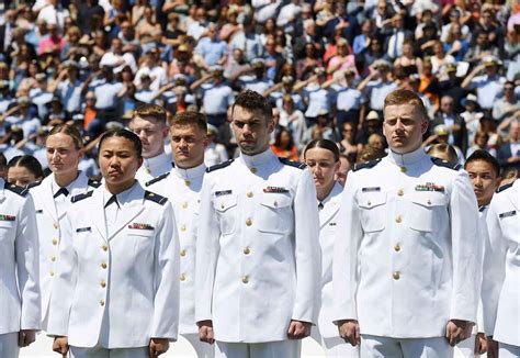 Graduation ceremony at the US Coast Guard Academy