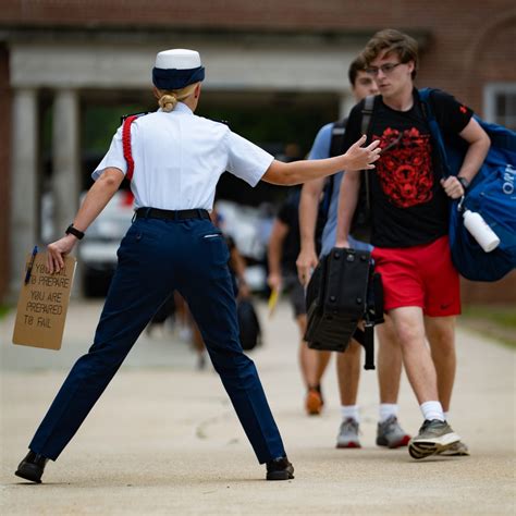 Cadets participating in a coast guard exercise