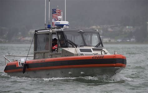 Coast Guard boat in action