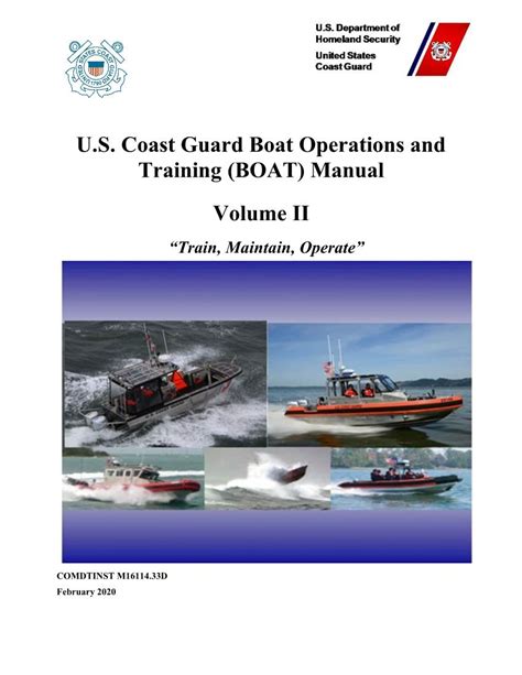 US Coast Guard Boat Operations