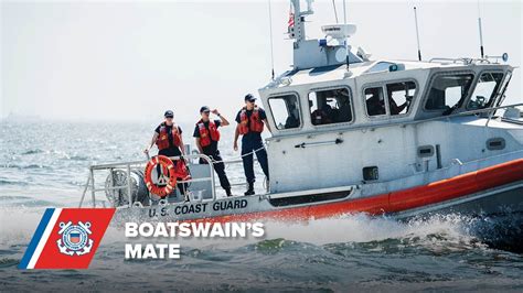 Coast Guard boatswain's mate at work