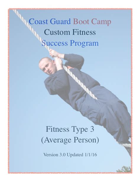 Coast Guard Boot Camp Fitness Standards