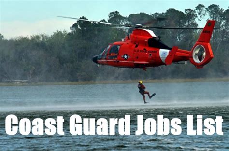 Coast Guard Careers List