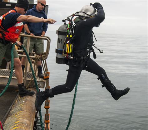 Coast Guard Diver in Action