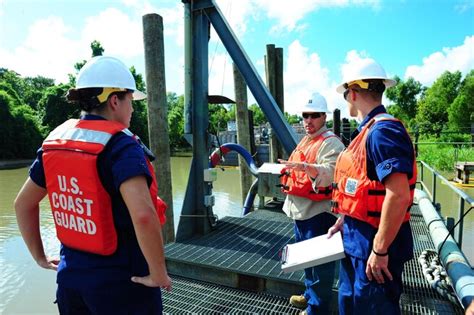 Coast Guard environmental protection specialist at work