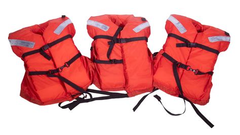 Coast Guard life jacket with reflective materials