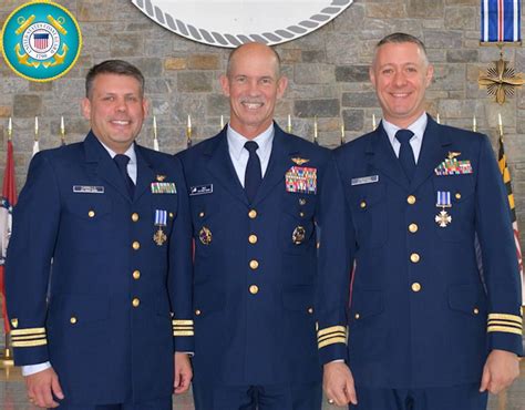 Coast Guard Officer in a Ceremony