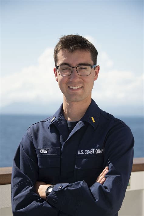 Coast Guard Officer on a Beach