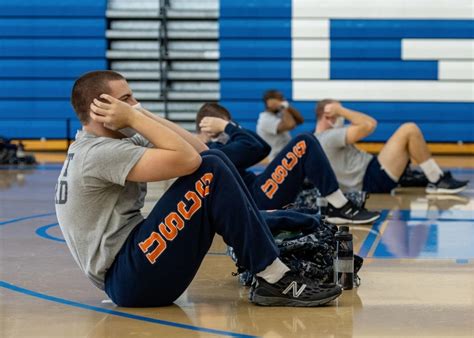 Coast Guard Sit-ups Training