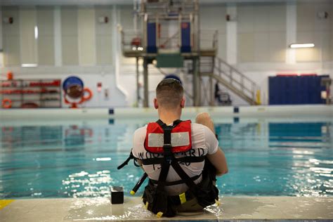 Coast Guard Reserve members participate in a training exercise