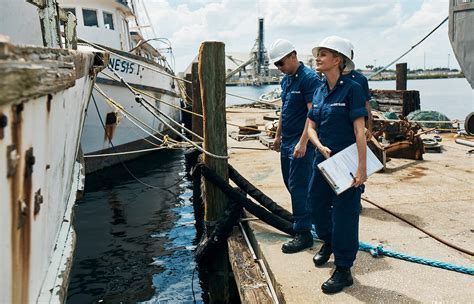 Coast Guard Reserve personnel in training