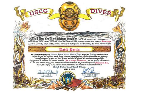 Coast Guard Scuba Diver Specialties