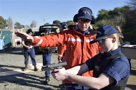 Coast Guard weapons training